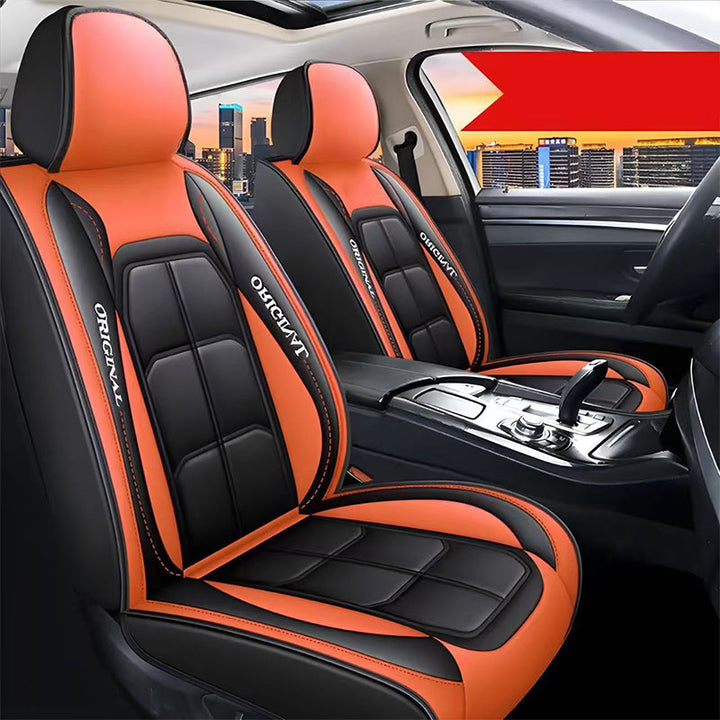 Front Car Seat Covers, 2-Piece PU Leather Set with Universal Fit 15