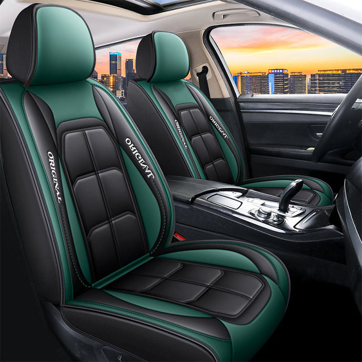 Front Car Seat Covers, 2-Piece PU Leather Set with Universal Fit 13