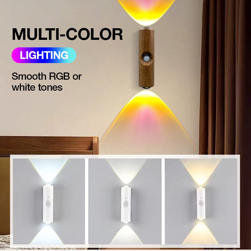 Wireless LED Wall Lights with Motion Sensor and Color Changing, Set of 3 9
