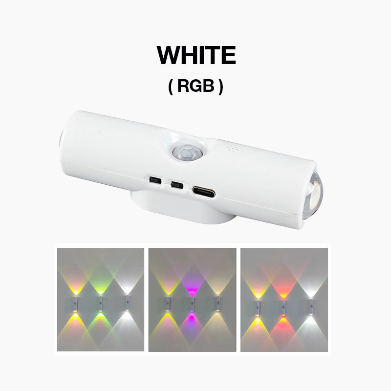 Wireless LED Wall Lights with Motion Sensor and Color Changing, Set of 3 2