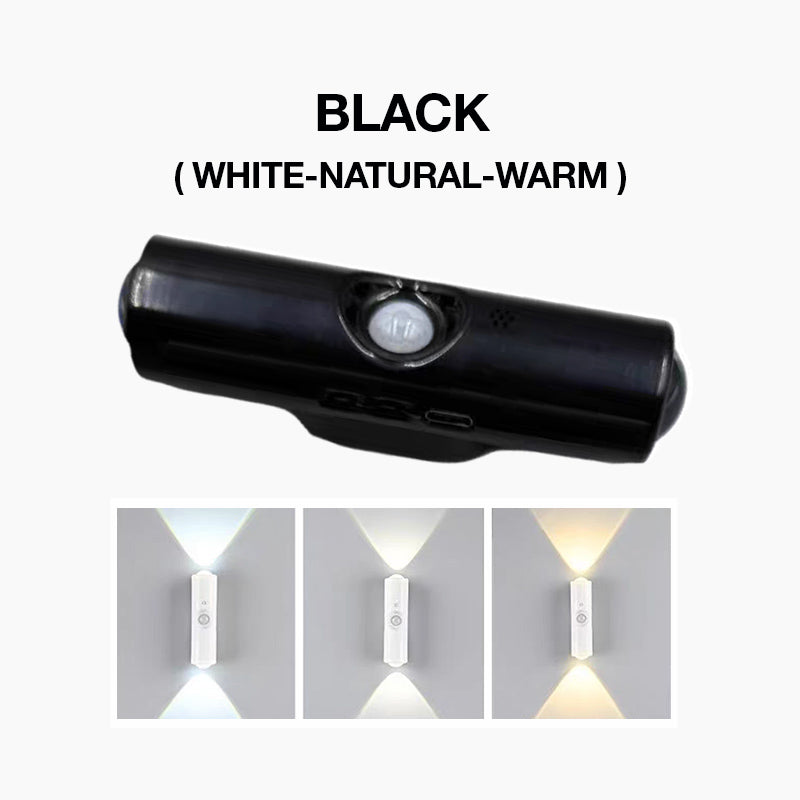 Wireless LED Wall Lights with Motion Sensor and Color Changing, Set of 3 3