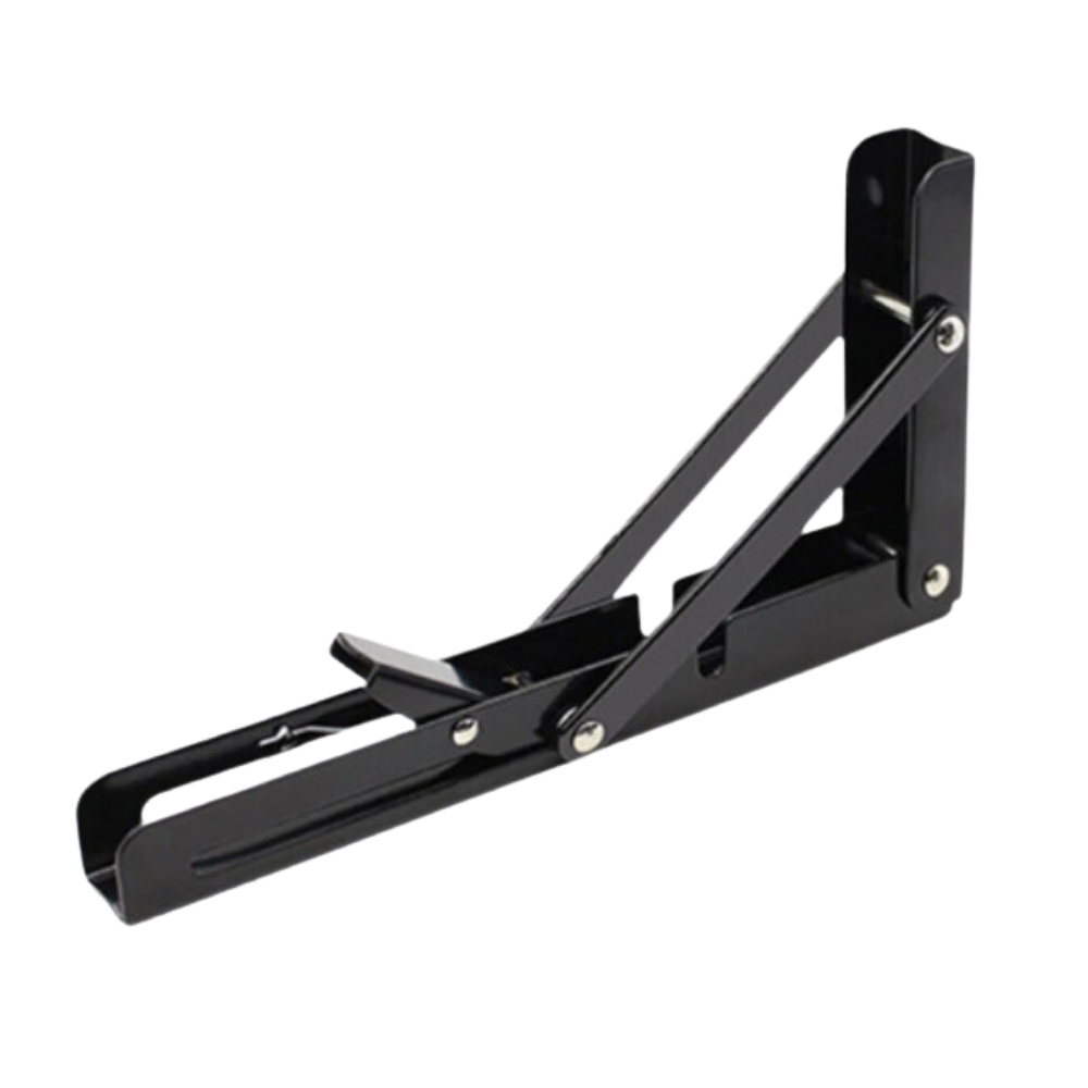 Folding Wall Mounted Shelf Brackets, Heavy Duty Stainless Steel, Set of 4 9