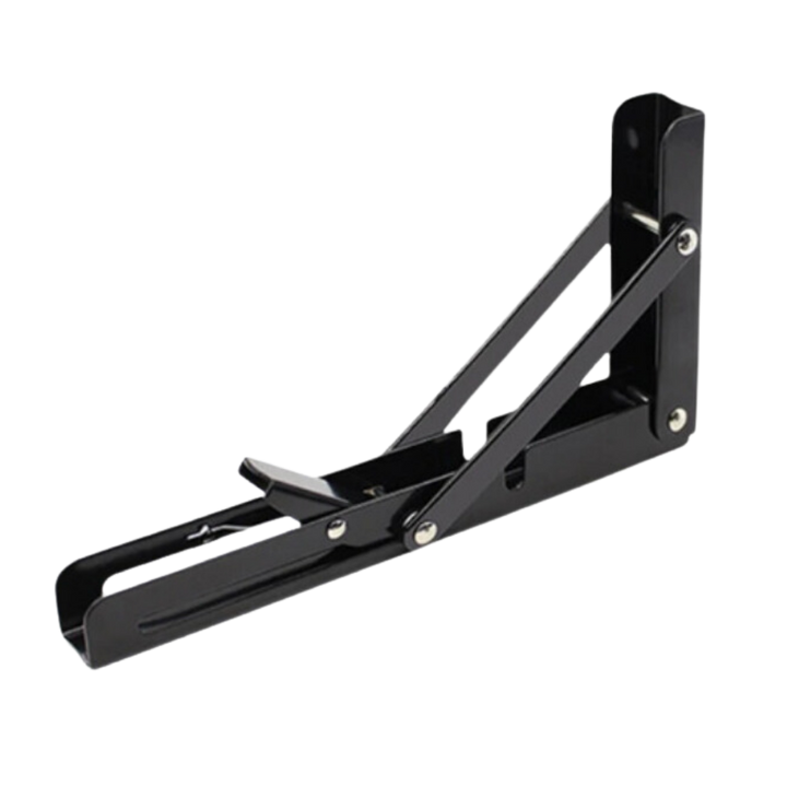 Folding Wall Mounted Shelf Brackets, Heavy Duty Stainless Steel, Set of 4 9