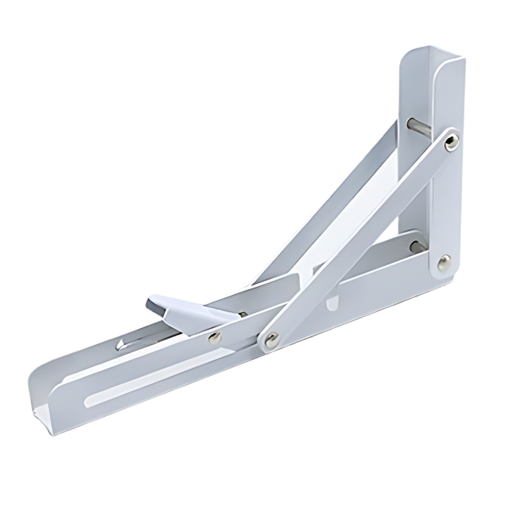 Folding Wall Mounted Shelf Brackets, Heavy Duty Stainless Steel, Set of 4 10
