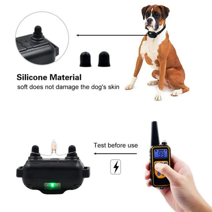 Waterproof Remote Dog Training Collar with Vibration, Tone and Static Modes 6