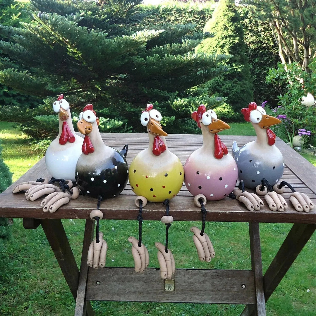 Cheerful Garden Chickens - Bring Your Yard to Life! 1