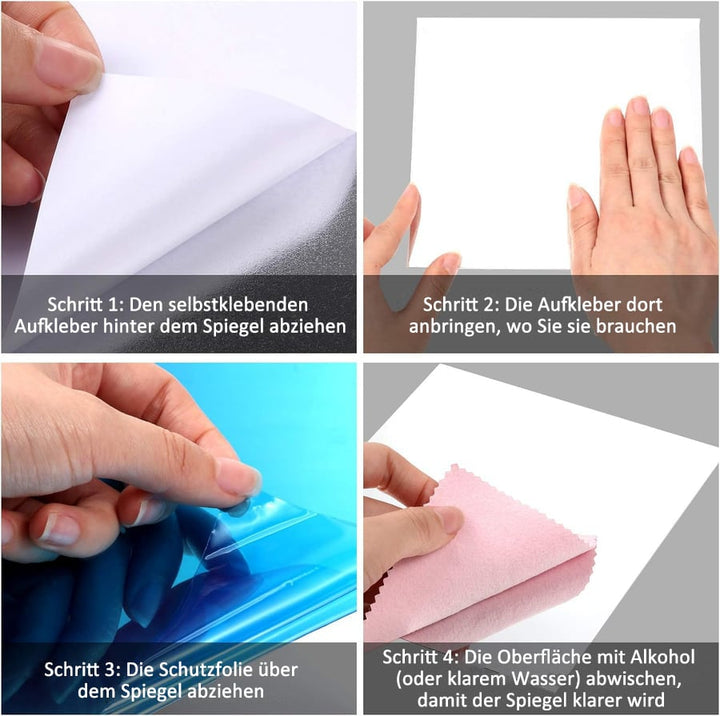 Self-Adhesive Flexible Mirror Sheet, Shatterproof and Child-Safe 9