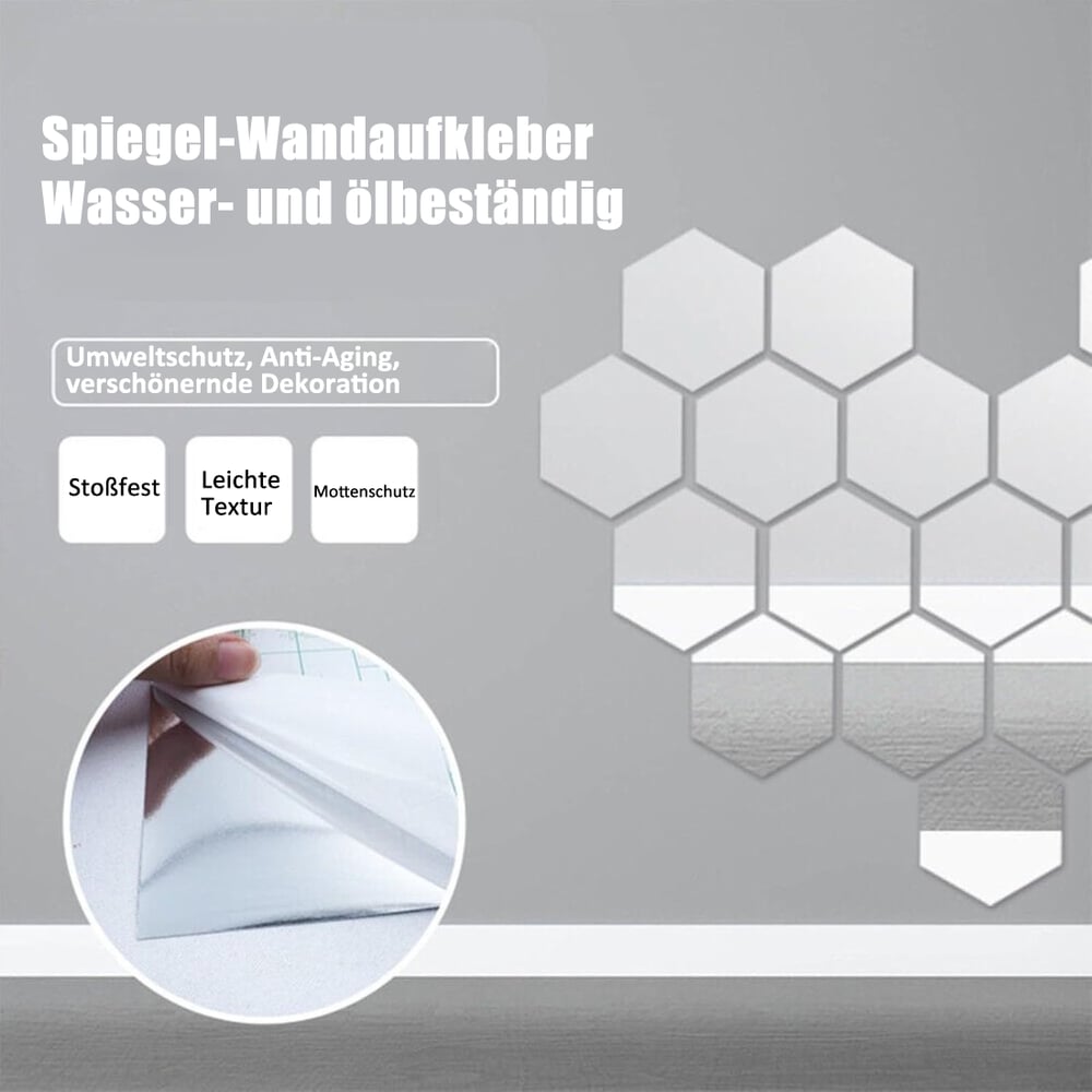 Self-Adhesive Flexible Mirror Sheet, Shatterproof and Child-Safe 4