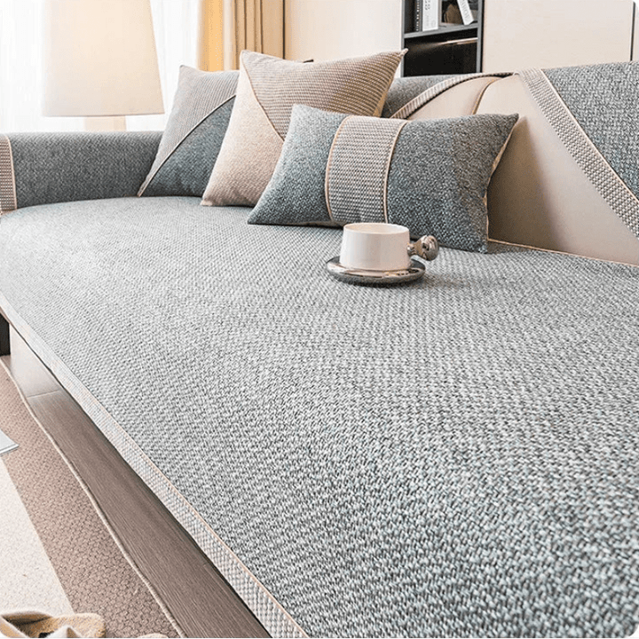 Universal Couch Cover with Non-Slip Backing for Sofa Protection 1