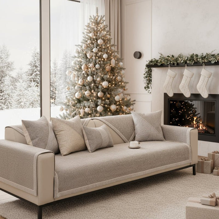Universal Couch Cover with Non-Slip Backing for Sofa Protection 2