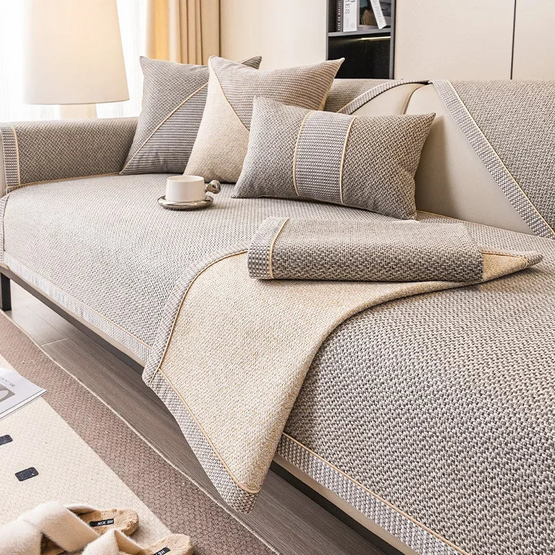 Universal Couch Cover with Non-Slip Backing for Sofa Protection 4