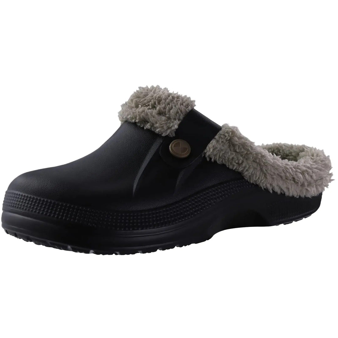 Men's Waterproof Faux Fur Lined Winter Clogs 1