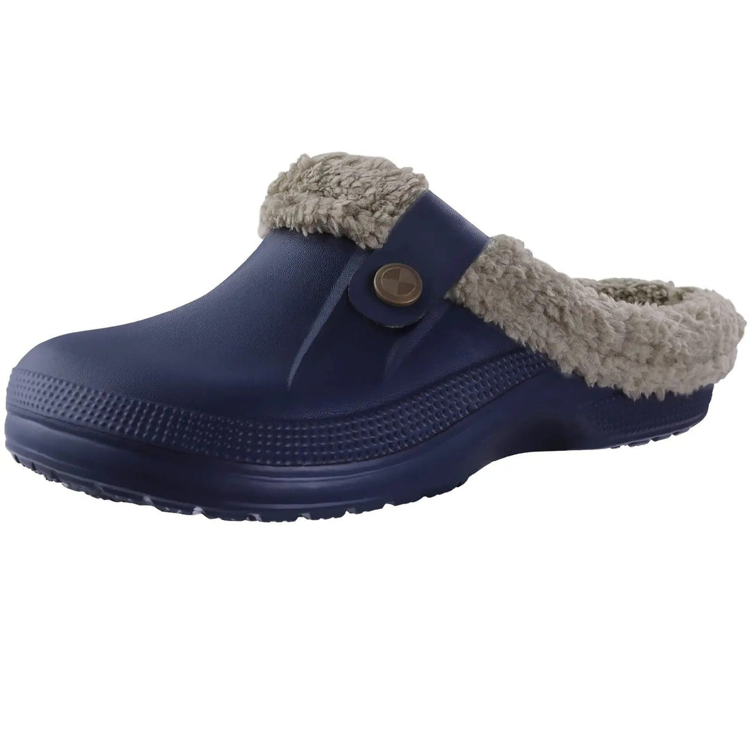 Men's Waterproof Faux Fur Lined Winter Clogs 3