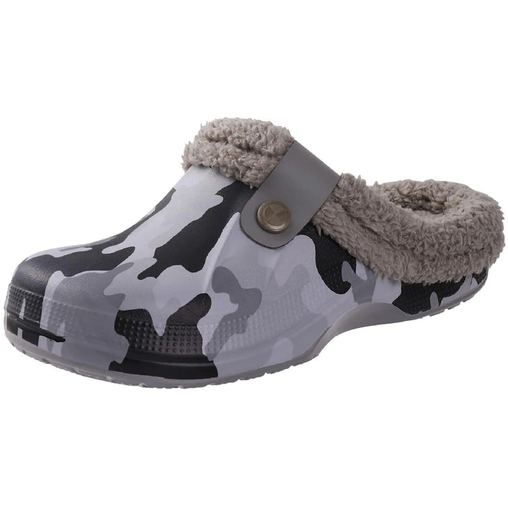Men's Waterproof Faux Fur Lined Winter Clogs 5