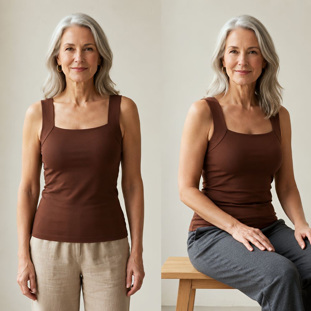 Comfort Tank Top with Built-In Bra Support 5