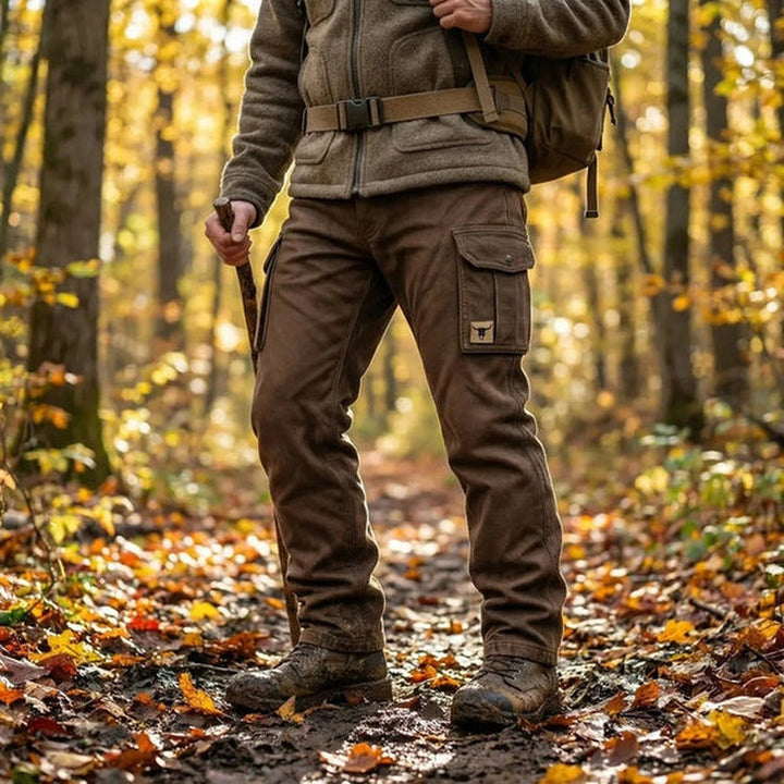 Men's Slim Fit Casual Cargo Pants with Side Pockets 2