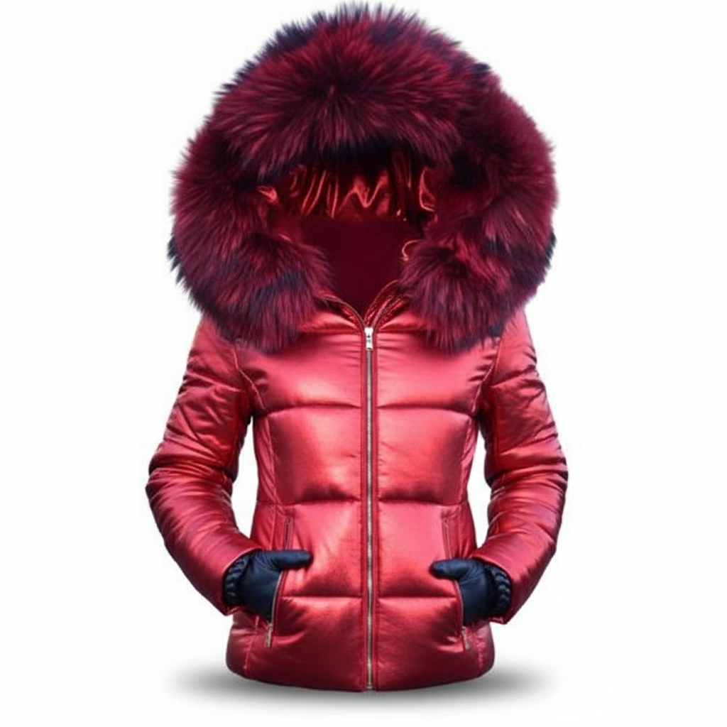 Women's Thick Padded Winter Jacket with Hood, Wind and Water Resistant 10