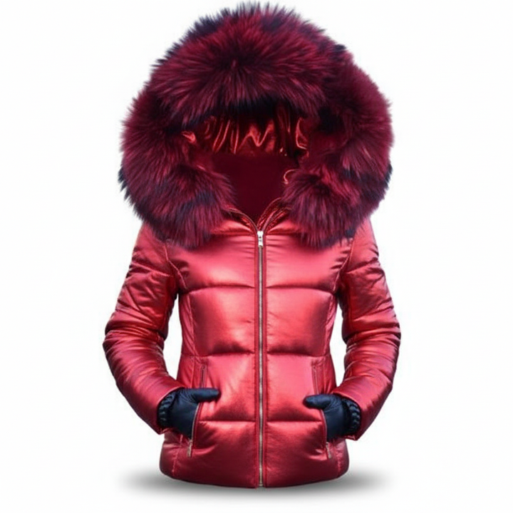 Women's Thick Padded Winter Jacket with Hood, Wind and Water Resistant 10