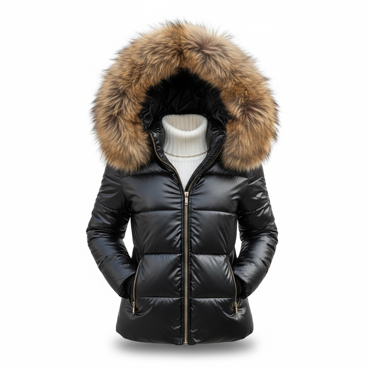 Women's Thick Padded Winter Jacket with Hood, Wind and Water Resistant 6