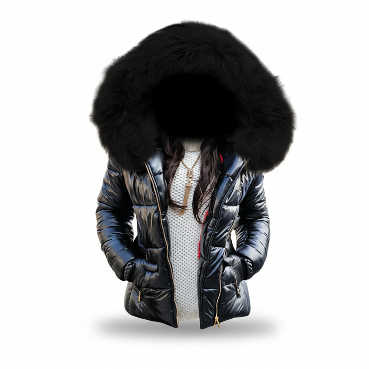 Women's Thick Padded Winter Jacket with Hood, Wind and Water Resistant 7