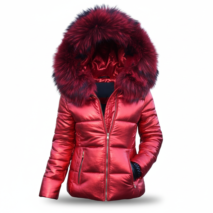 Women's Thick Padded Winter Jacket with Hood, Wind and Water Resistant 9