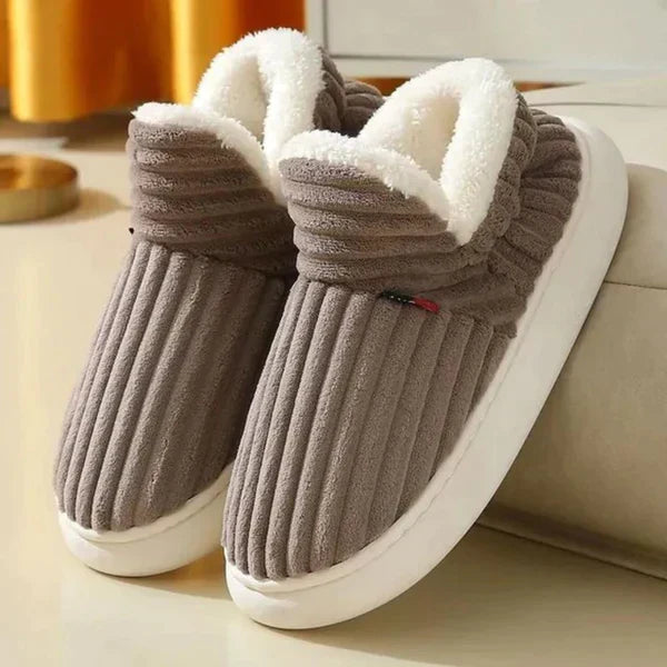 Men's Warm Plush Slippers with Non-Slip Sole for Indoor Wear 3