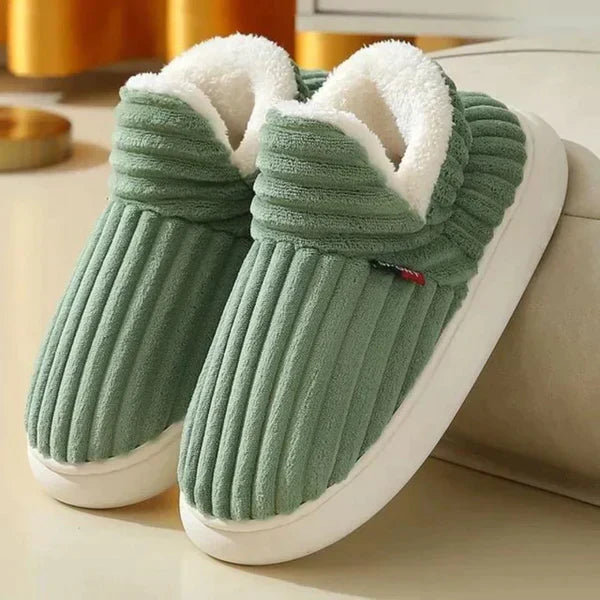 Men's Warm Plush Slippers with Non-Slip Sole for Indoor Wear 4