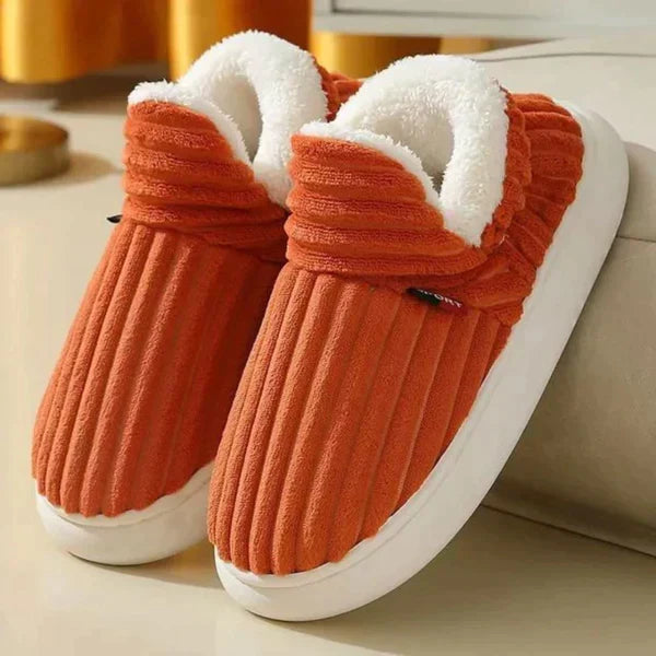 Men's Warm Plush Slippers with Non-Slip Sole for Indoor Wear 6