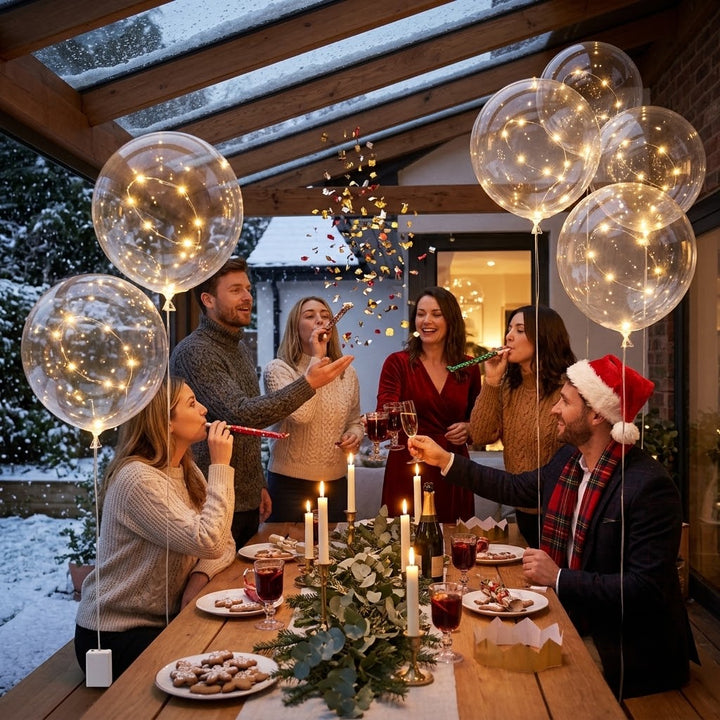 Glowing LED Balloon Set of 10 for Weddings, Birthdays and Garden Decor 2