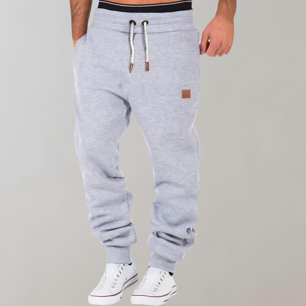 Men's Relaxed Fit Jogger Pants with Drawstring Waist 4