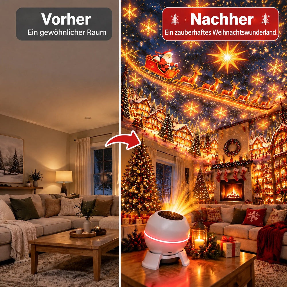 Christmas Light Projector - USB Powered, Compact Indoor Holiday Projector 2