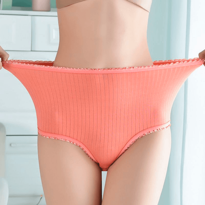 Women's Leakproof Panties 3-Pack - Breathable Ribbed Briefs 1