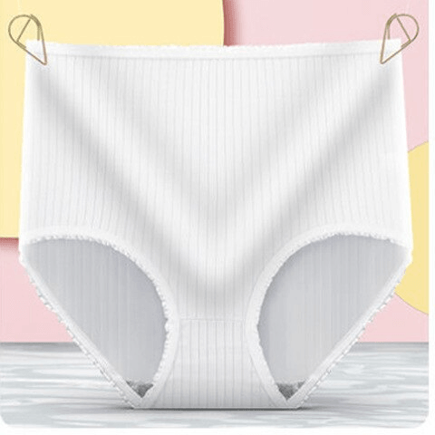 Women's Leakproof Panties 3-Pack - Breathable Ribbed Briefs 4