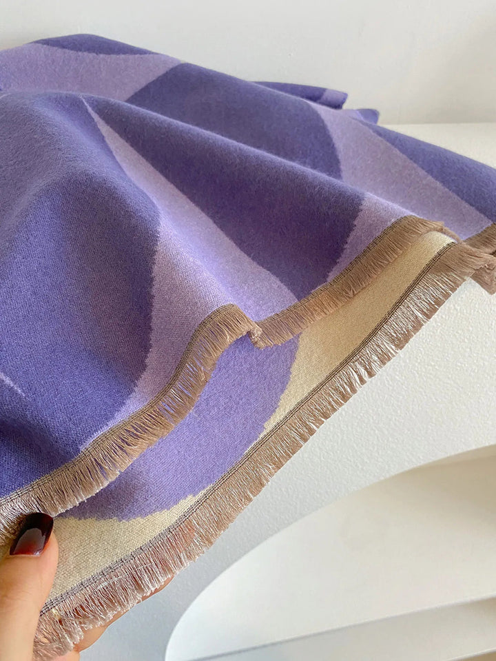 Women's Reversible Cashmere Scarf for Elegance & Warmth 11
