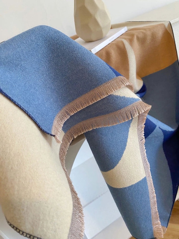 Women's Reversible Cashmere Scarf for Elegance & Warmth 12