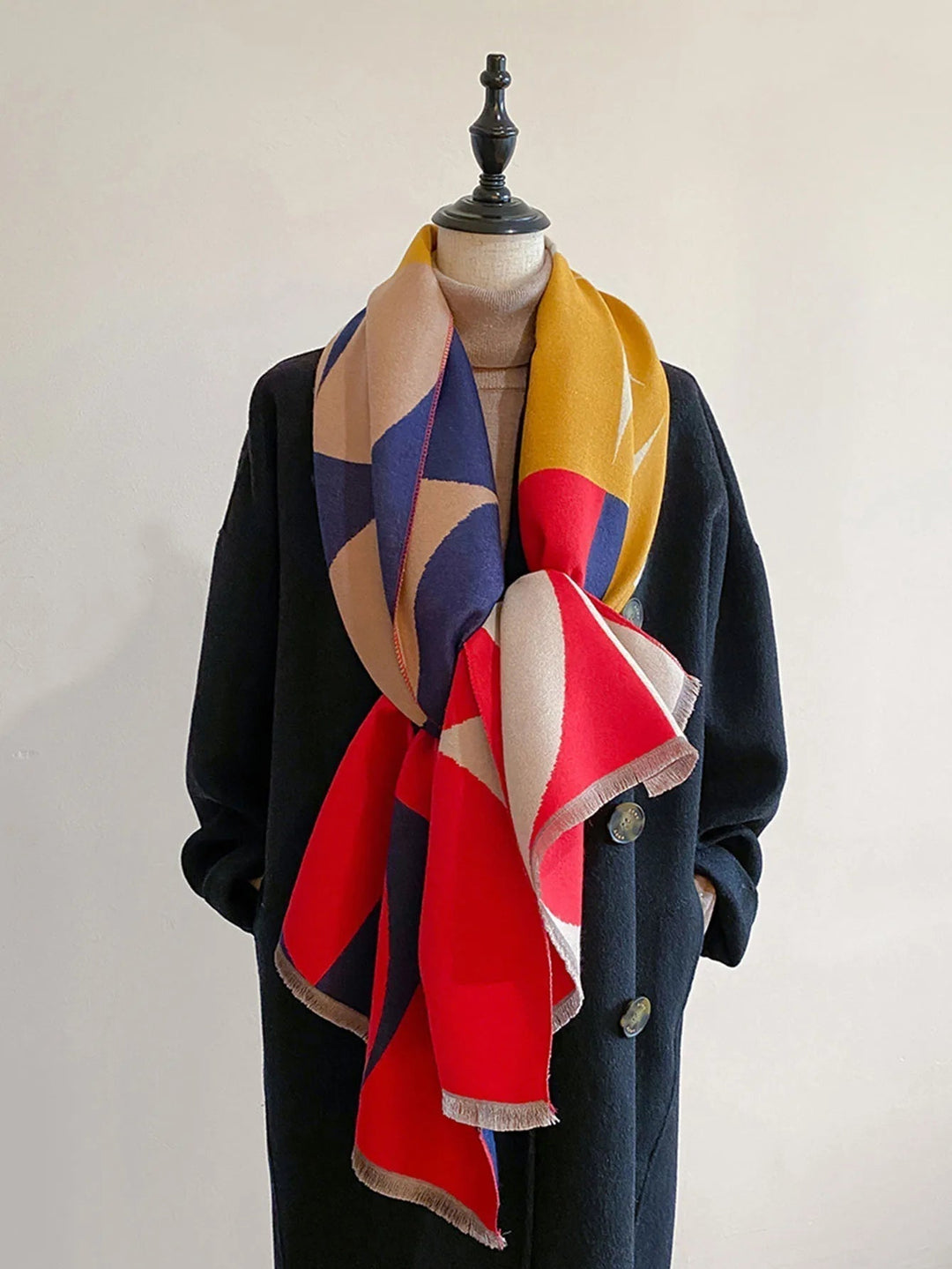 Women's Reversible Cashmere Scarf for Elegance & Warmth 5
