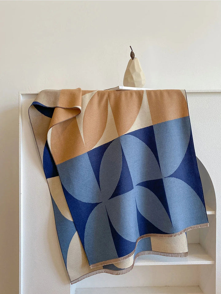 Women's Reversible Cashmere Scarf for Elegance & Warmth 7