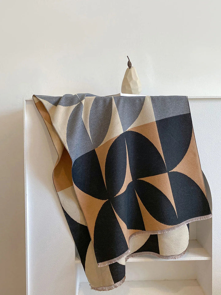 Women's Reversible Cashmere Scarf for Elegance & Warmth 8