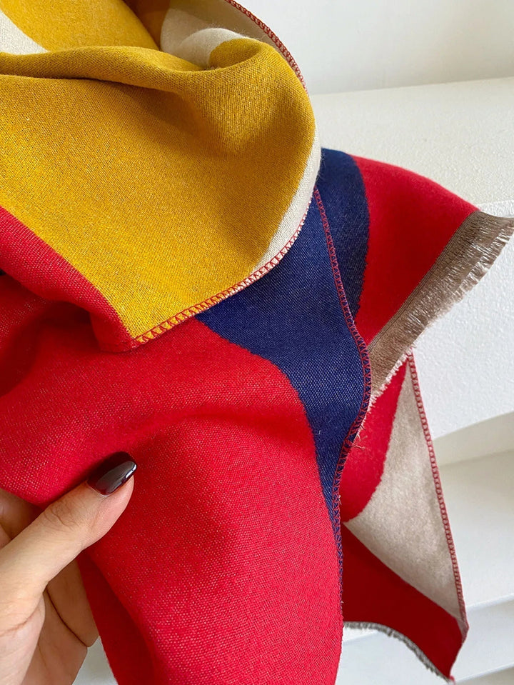 Women's Reversible Cashmere Scarf for Elegance & Warmth 9