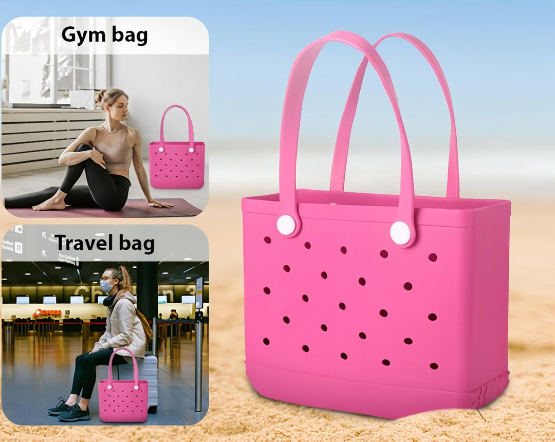 Women's Washable EVA Beach Tote Bag - Size L 10