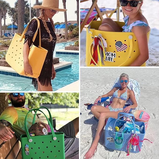 Women's Washable EVA Beach Tote Bag - Size L 6
