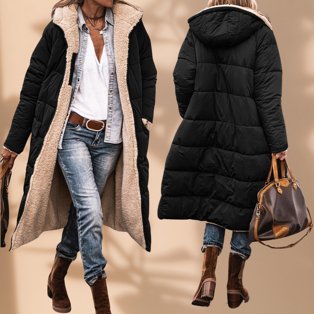 Women's Insulated Winter Jacket, Windproof and Waterproof with Hood 2