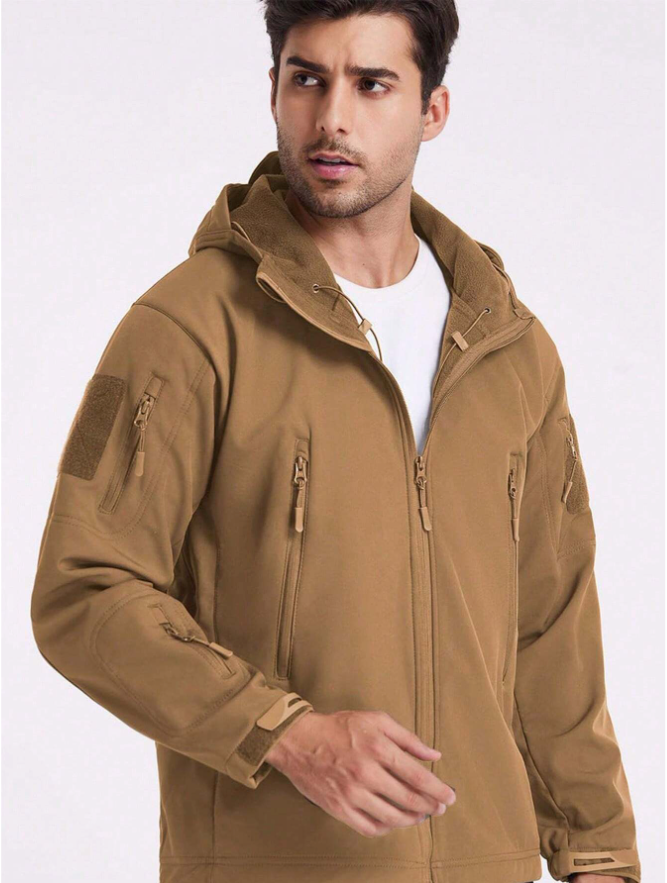 Waterproof Windproof Fleece-Lined Outdoor Jacket and Pants Set 17