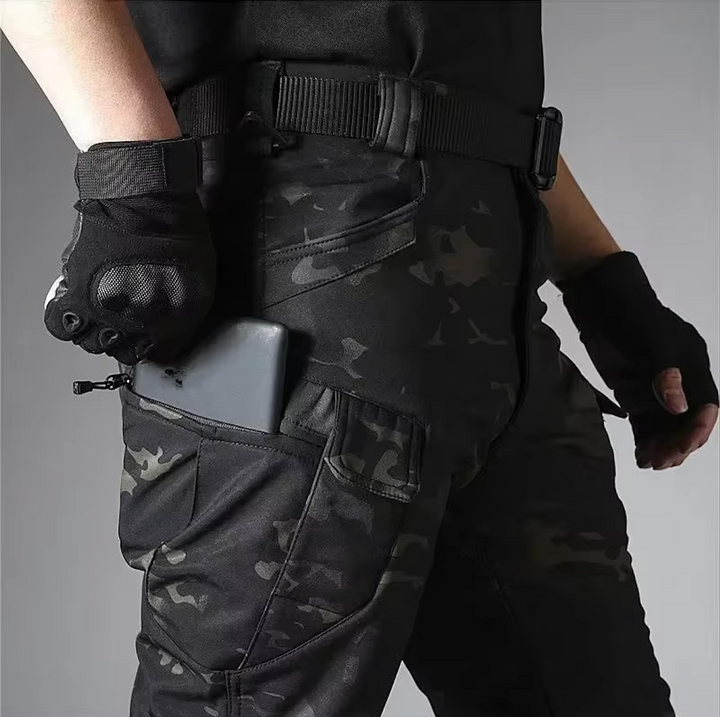 Waterproof Windproof Fleece-Lined Outdoor Jacket and Pants Set 19